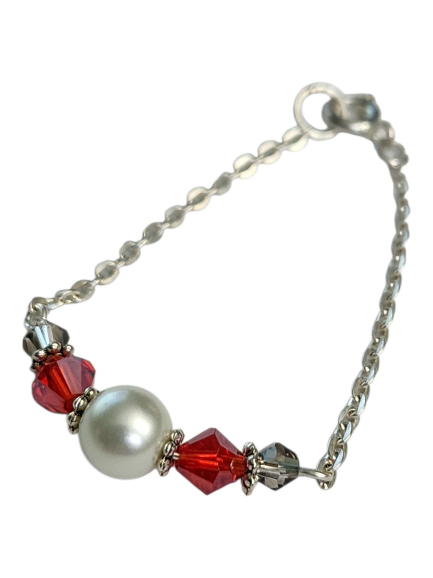 Delicate Crystal & Chain Bracelet, Assorted Colors