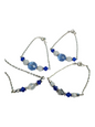 Delicate Crystal & Chain Bracelet, Assorted Colors