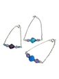 Delicate Crystal & Chain Bracelet, Assorted Colors