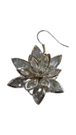 Crystal Flower Jewelry Set – Pendant & Matching Earrings
