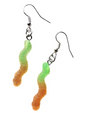 Funky Acrylic Earrings, Gummi Worms