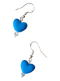 Beaded Earrings - Crystal Heart