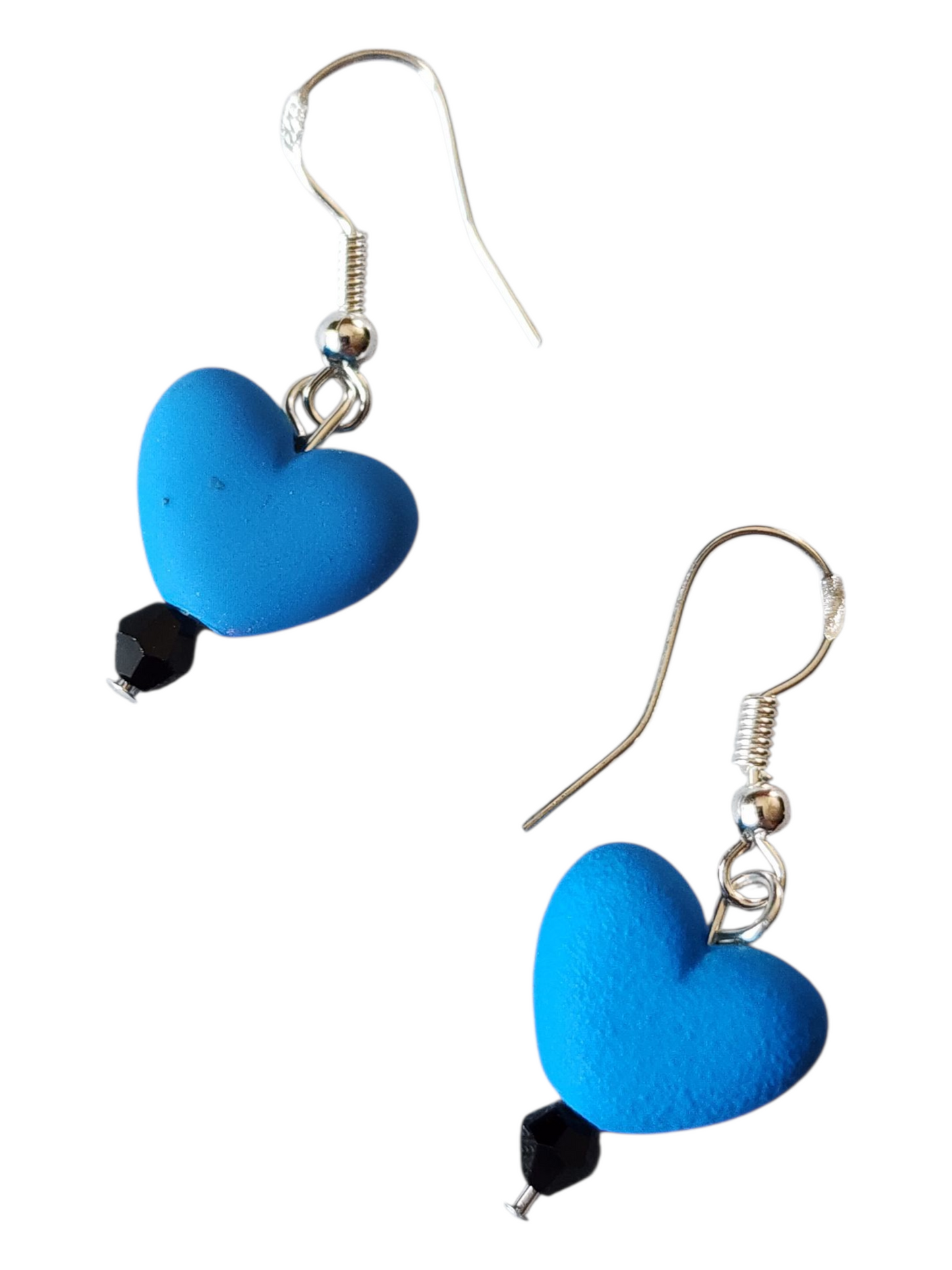 Beaded Earrings - Crystal Heart