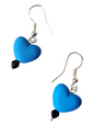 Beaded Earrings - Crystal Heart