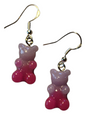 Funky Acrylic Earrings, Gummy Bears