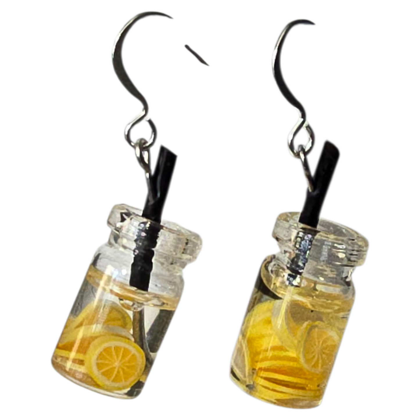 Funky Acrylic Earrings, Fruit Glasses