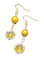 Handmade Earrings, Glass & Crystal Dangles - Assorted Colors