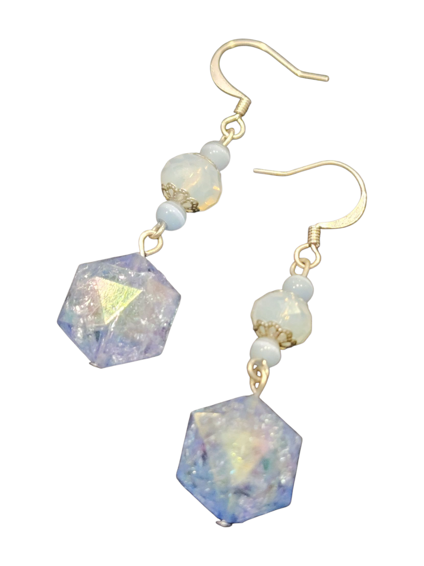Handmade Earrings, Glass & Crystal Dangles - Assorted Colors