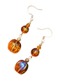 Handmade Earrings, Glass & Crystal Dangles - Assorted Colors