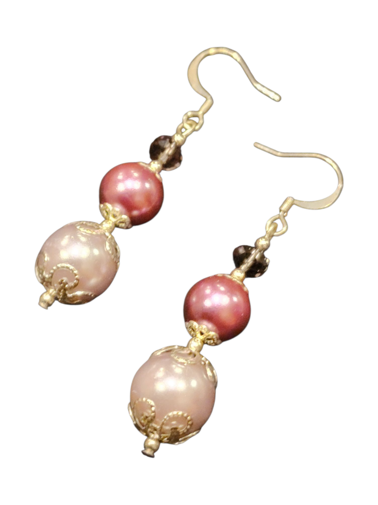 Handmade Earrings, Glass & Crystal Dangles - Assorted Colors