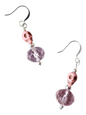 Beaded Earring - Skulls and Crystal, Assorted Colors