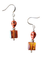 Beaded Earring - Skulls and Crystal, Assorted Colors