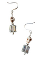 Beaded Earring - Skulls and Crystal, Assorted Colors