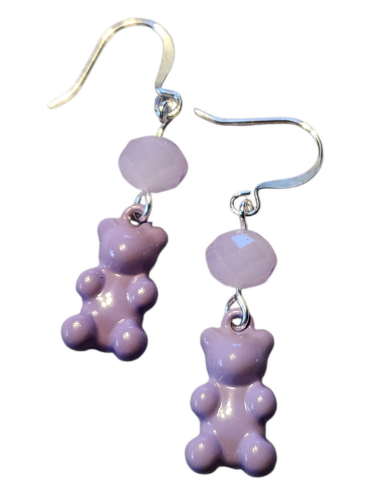 Funky Acrylic Earrings, Gummy Bears
