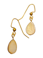 Handmade Glass & Crystal Earrings, Simple Assorted Colors - Browns