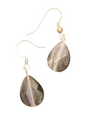Handmade Glass & Crystal Earrings, Simple Assorted Colors - Blacks & Greys
