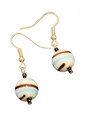 Handmade Glass & Crystal Earrings, Simple Assorted Colors - Blacks & Greys