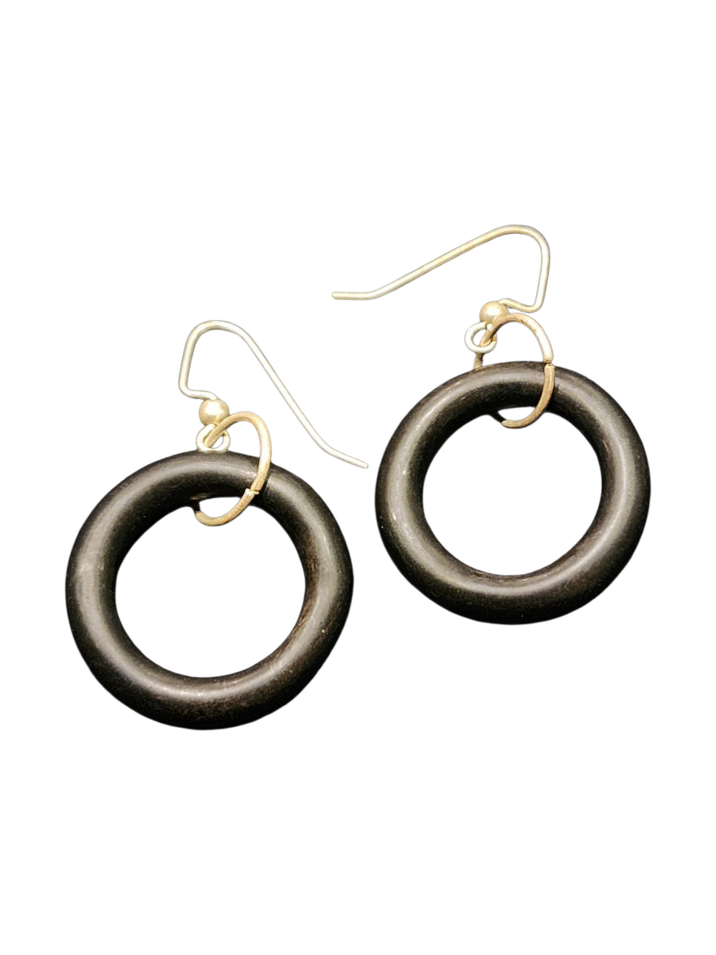 Handmade Glass & Crystal Earrings, Simple Assorted Colors - Blacks & Greys