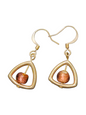 Handmade Glass & Crystal Earrings, Simple Assorted Colors - Pinks