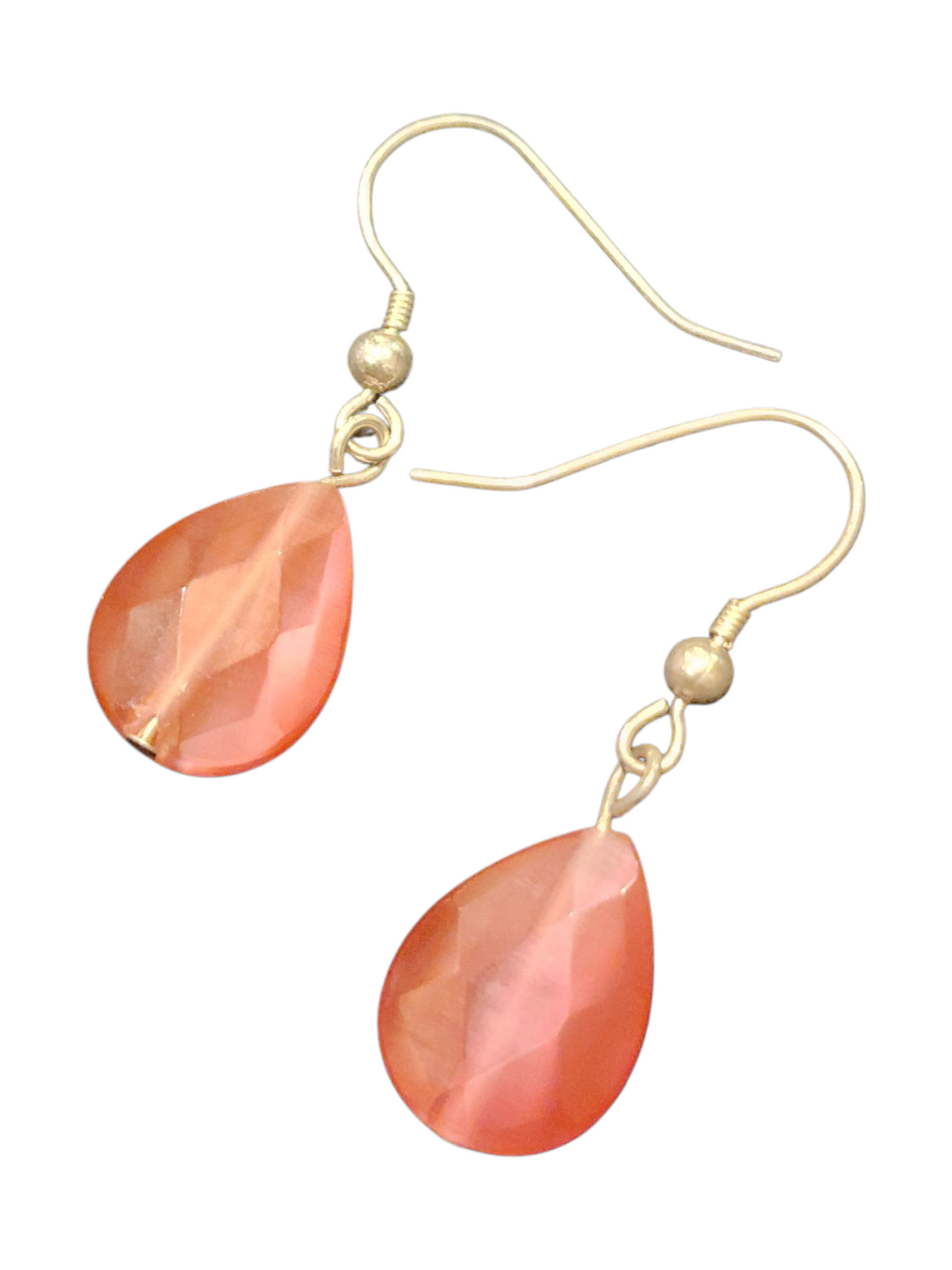 Handmade Glass & Crystal Earrings, Simple Assorted Colors - Pinks