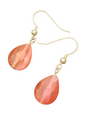 Handmade Glass & Crystal Earrings, Simple Assorted Colors - Pinks