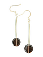 Handmade Glass & Crystal Earrings, Simple Assorted Colors - Purples