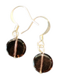 Handmade Glass & Crystal Earrings, Simple Assorted Colors - Purples