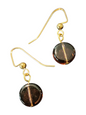 Handmade Glass & Crystal Earrings, Simple Assorted Colors - Purples