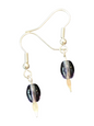 Handmade Glass & Crystal Earrings, Simple Assorted Colors - Purples