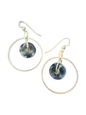 Handmade Glass & Crystal Earrings, Simple Assorted Colors - Blues