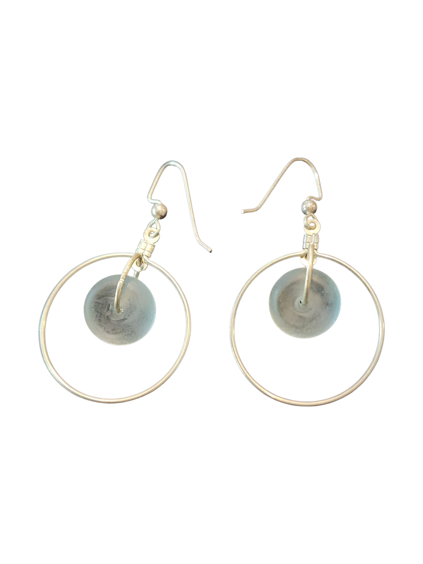 Handmade Glass & Crystal Earrings, Simple Assorted Colors - Blues