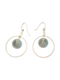 Handmade Glass & Crystal Earrings, Simple Assorted Colors - Blues