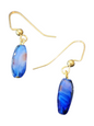 Handmade Glass & Crystal Earrings, Simple Assorted Colors - Blues