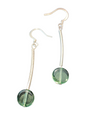 Elegant Beaded Earrings – Handmade Green Collection