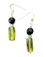 Elegant Beaded Earrings – Handmade Green Collection