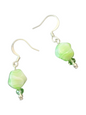 Elegant Beaded Earrings – Handmade Green Collection