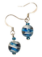 Glass & Crystal Earrings, Assorted Turquoise & Aquas