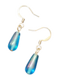 Elegant Handmade Earrings – Silver-Plated with Assorted Glass Colors