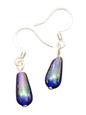 Elegant Handmade Earrings – Silver-Plated with Assorted Glass Colors