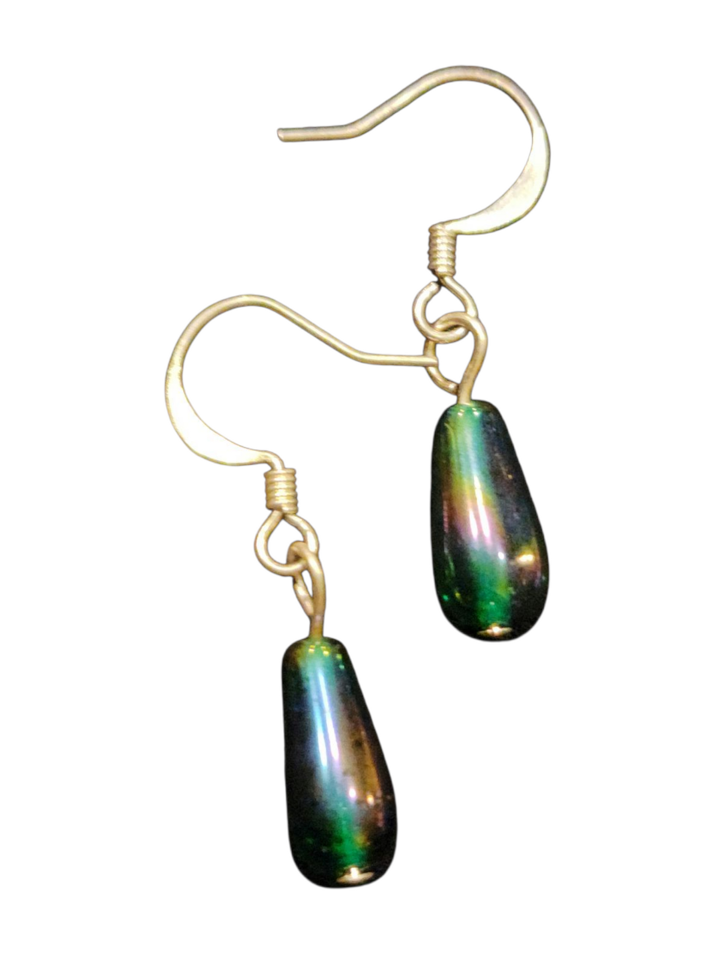 Elegant Handmade Earrings – Silver-Plated with Assorted Glass Colors