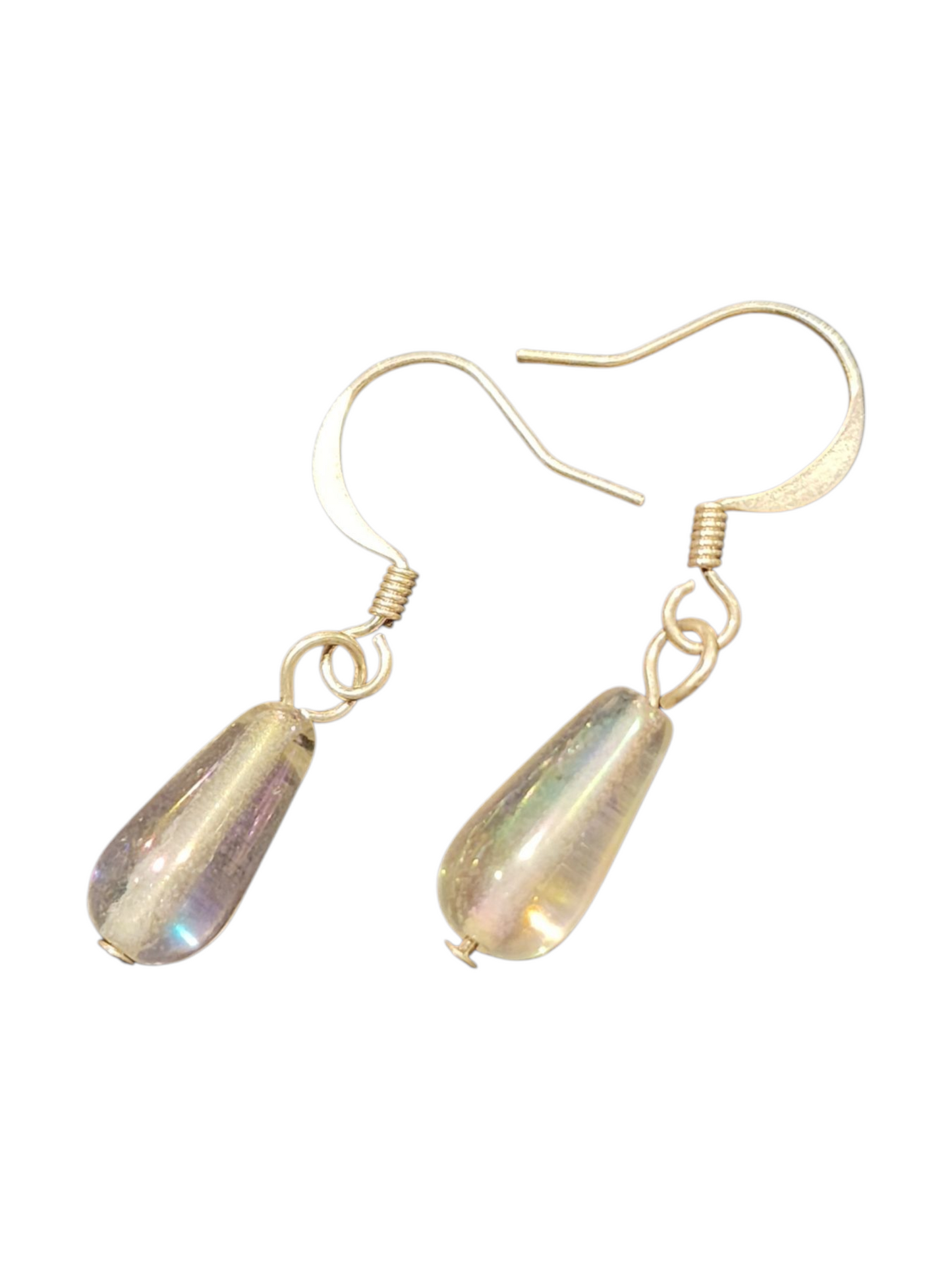 Elegant Handmade Earrings – Silver-Plated with Assorted Glass Colors