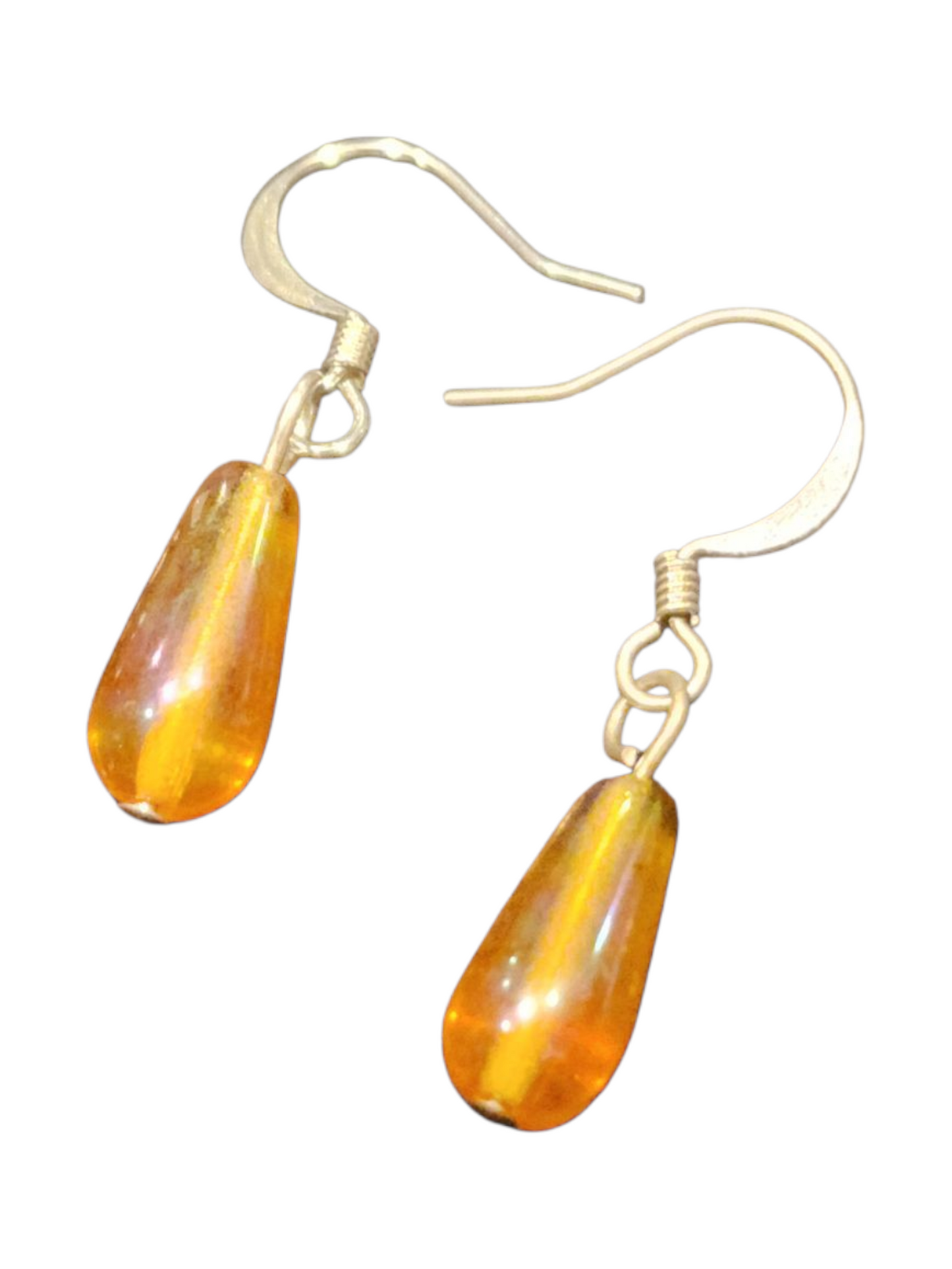 Elegant Handmade Earrings – Silver-Plated with Assorted Glass Colors