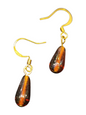 Elegant Handmade Earrings – Gold-Plated with Assorted Glass Colors