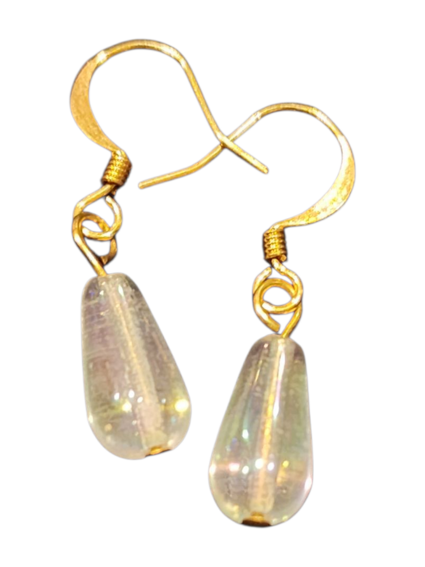 Elegant Handmade Earrings – Gold-Plated with Assorted Glass Colors