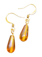 Elegant Handmade Earrings – Gold-Plated with Assorted Glass Colors