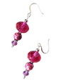 Handcrafted Drop Earrings – Glass & Crystal Beads