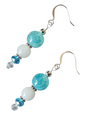 Handcrafted Drop Earrings – Glass & Crystal Beads