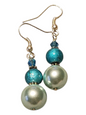 Handcrafted Drop Earrings – Glass & Crystal Beads