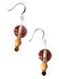 Handcrafted Drop Earrings – Glass & Crystal Beads