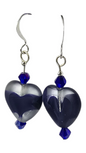 Beaded Earrings - Crystal Heart